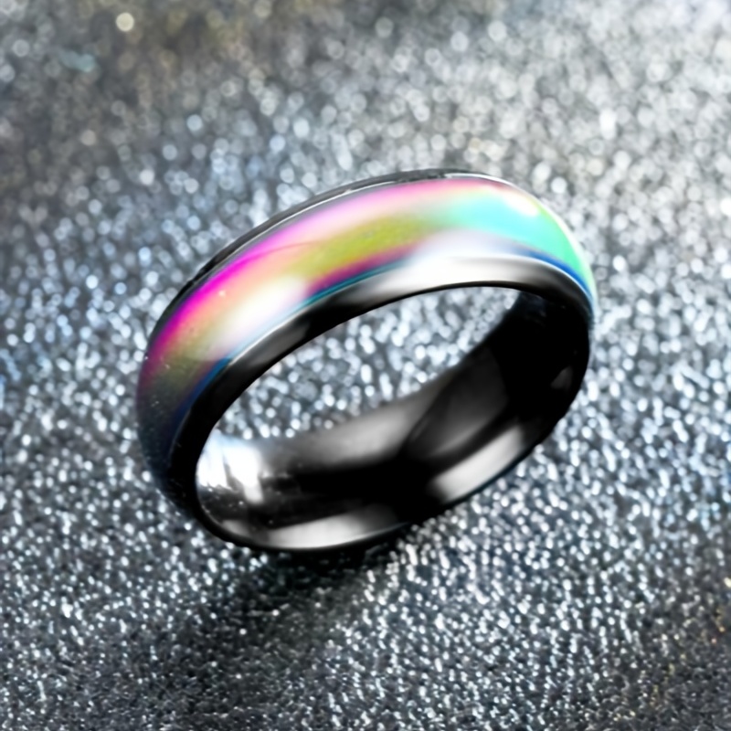 Men's Temperature Changing Stainless Steel Ring